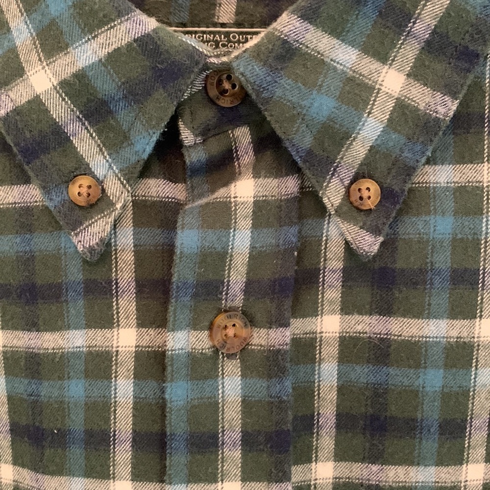 Woolrich Flannel Button Down Medium - image 4